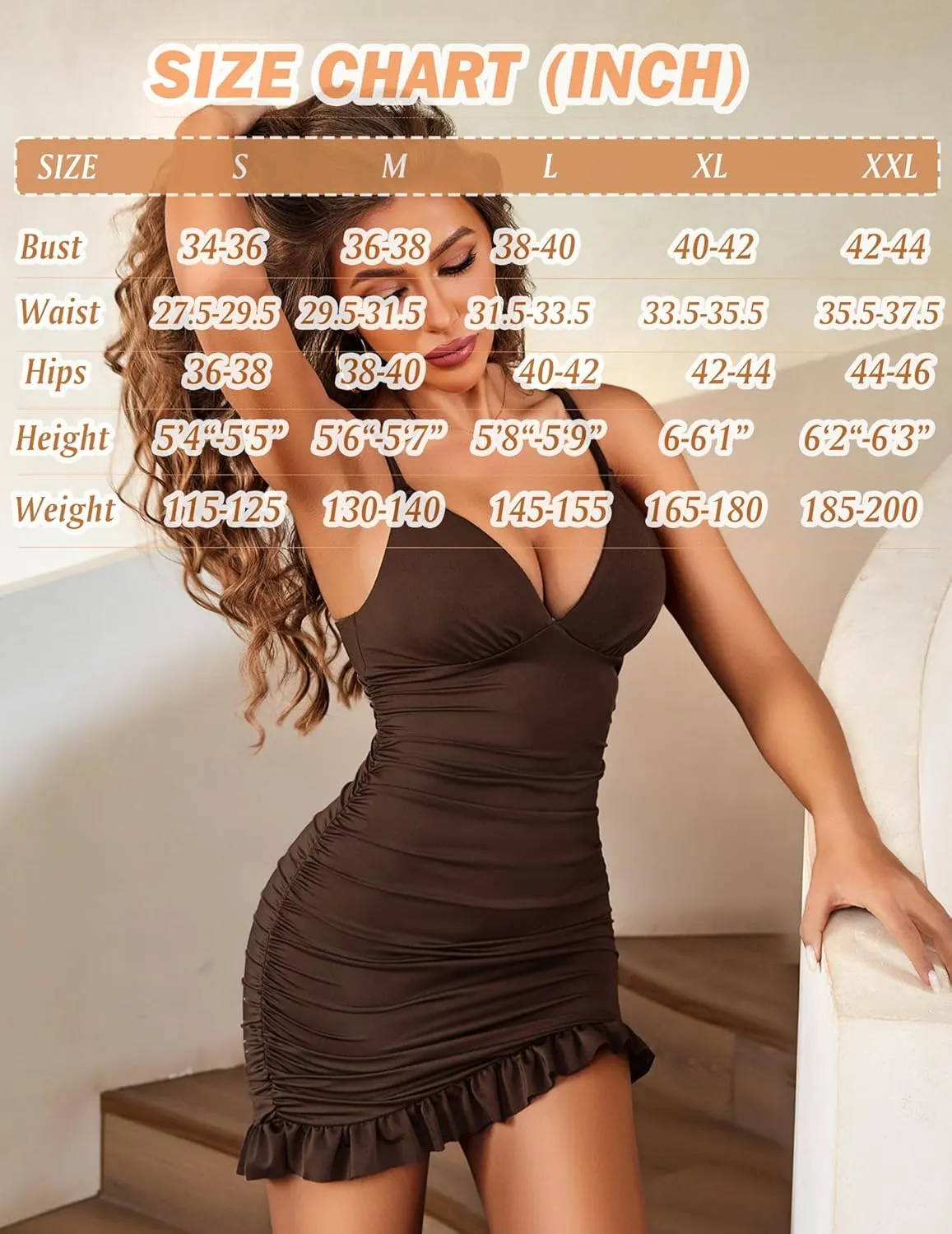 Avidlove Lingerie for Women Sexy Nightgown Mini Bodycon Dress Ruched Club Outfits S-XXL