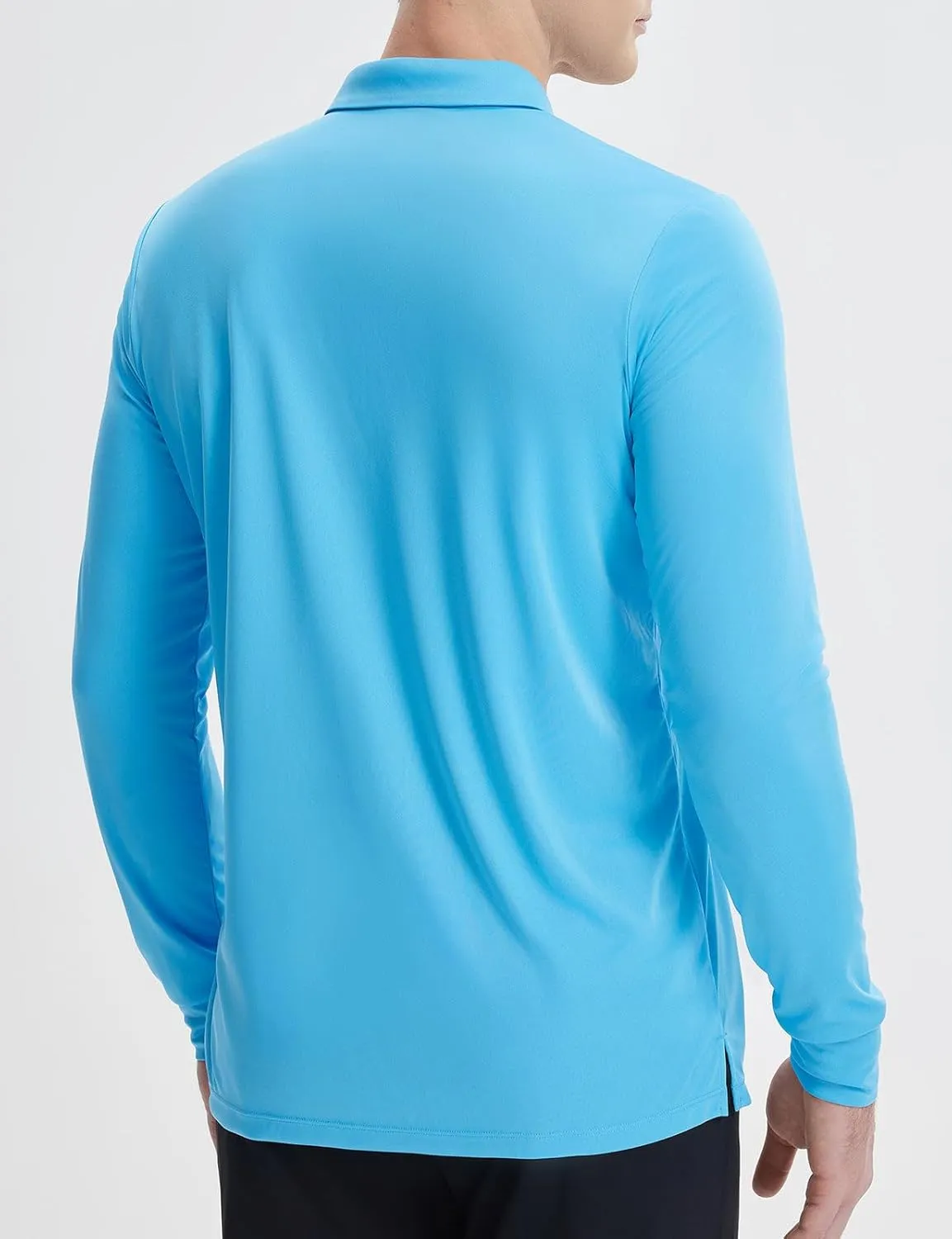 baleaf Men's Long Sleeve Golf Shirt Collared Shirts Polo UPF 50  Lightweight Quick Dry Work Casual Outdoor