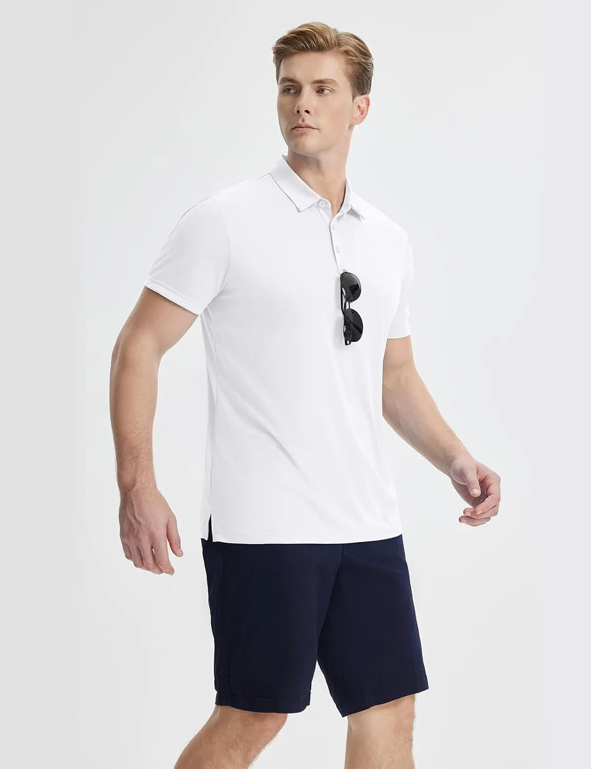 baleaf Men's Long Sleeve Golf Shirt Collared Shirts Polo UPF 50  Lightweight Quick Dry Work Casual Outdoor