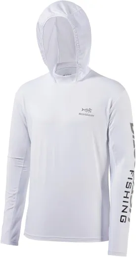 BASSDASH UPF 50  Mens UV Sun Protection Long Sleeve Performance Fishing Hoodie Hooded Shirts