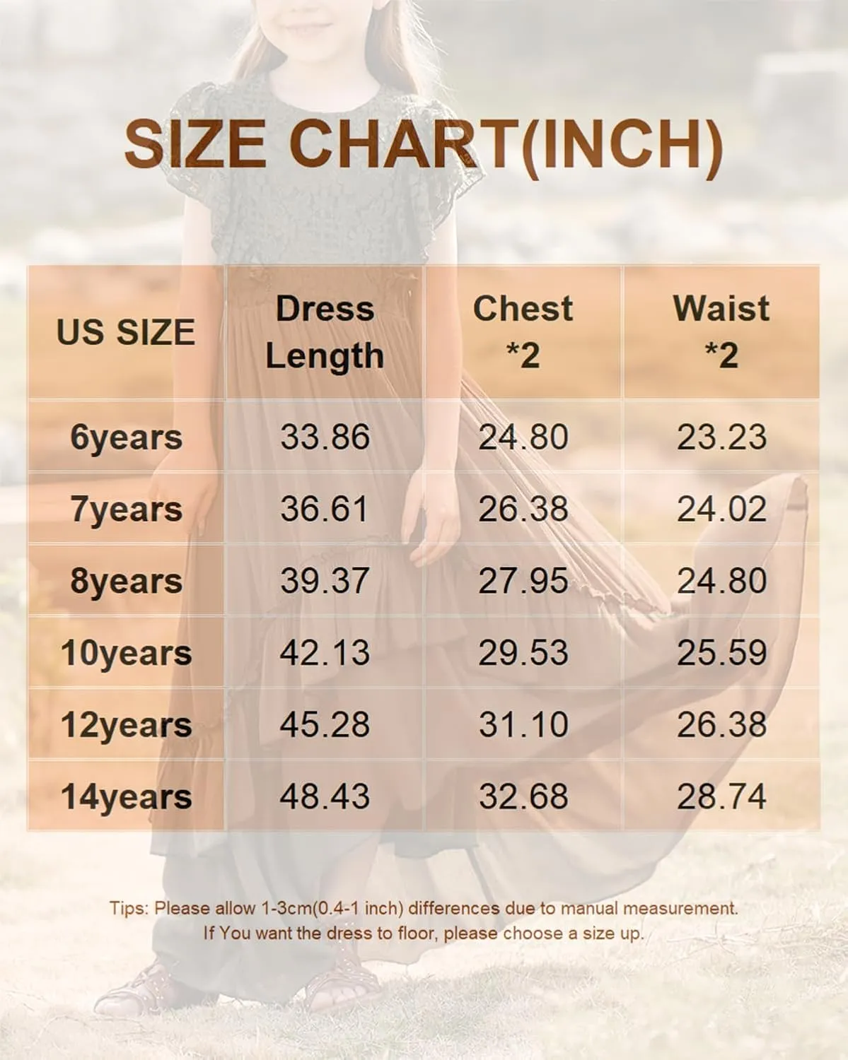 BIBIHOU Girls Lace Dress Boho Backless A Line High Low Hem Party Flower Girl Dress 6-14 Years