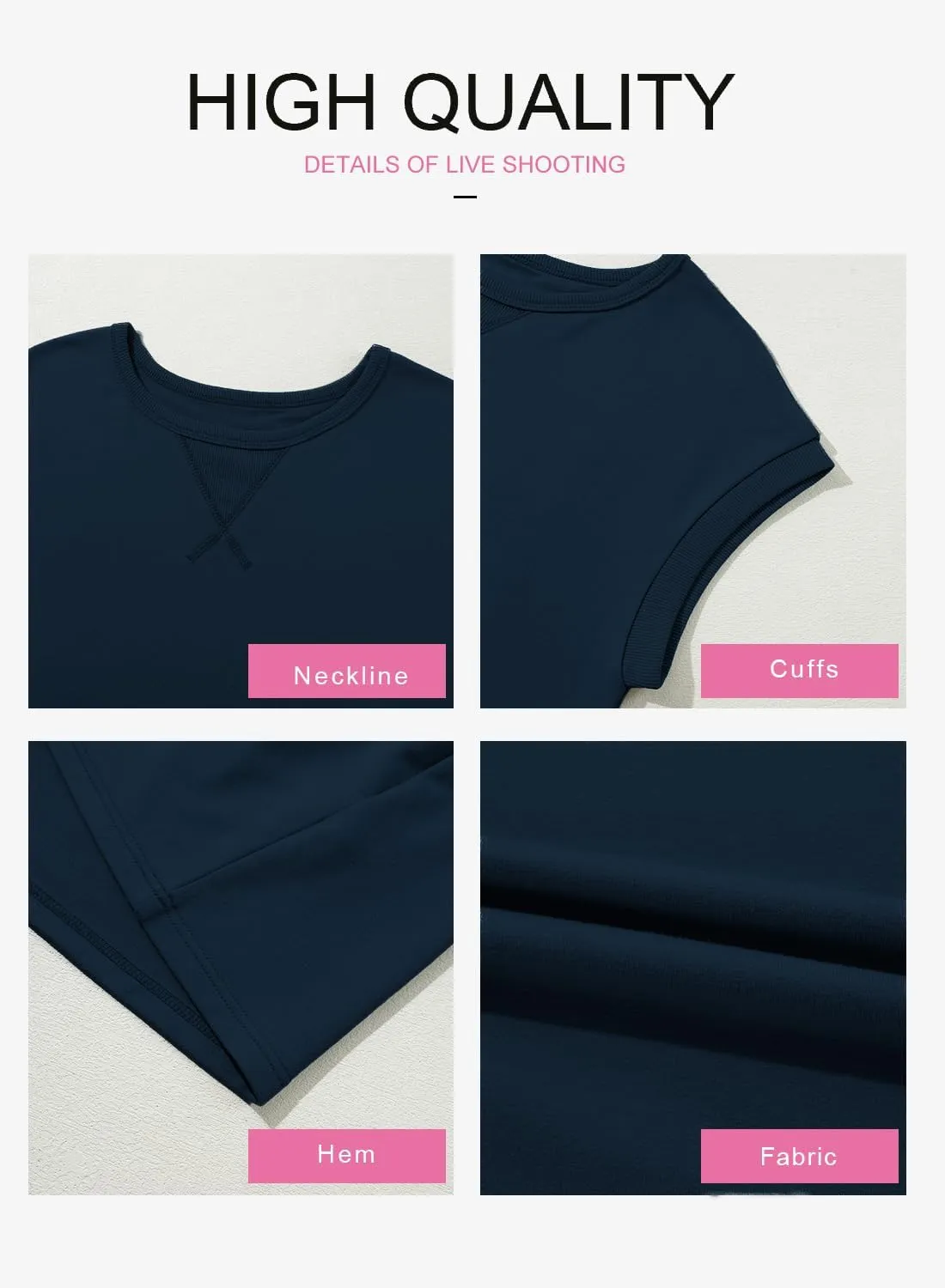 BLENCOT Womens Summer Dresses Casual Cap Sleeve Spring Ruffle Mini Sporty Sweatshirt Trendy Tshirt Dress