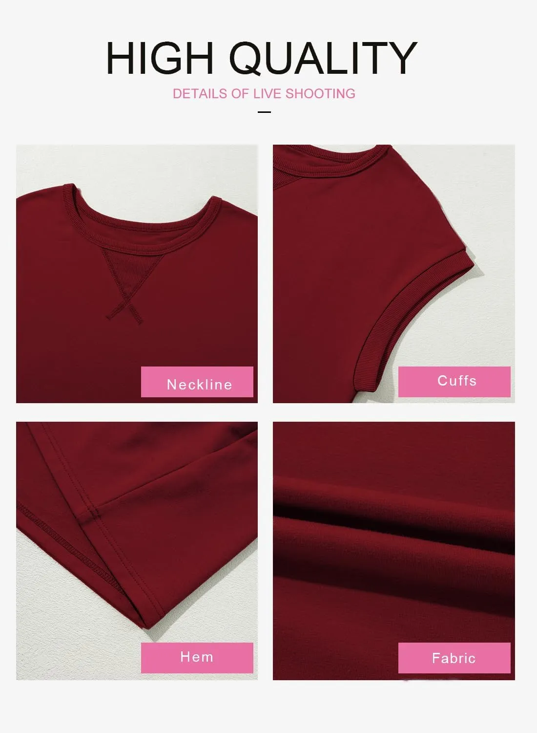 BLENCOT Womens Summer Dresses Casual Cap Sleeve Spring Ruffle Mini Sporty Sweatshirt Trendy Tshirt Dress