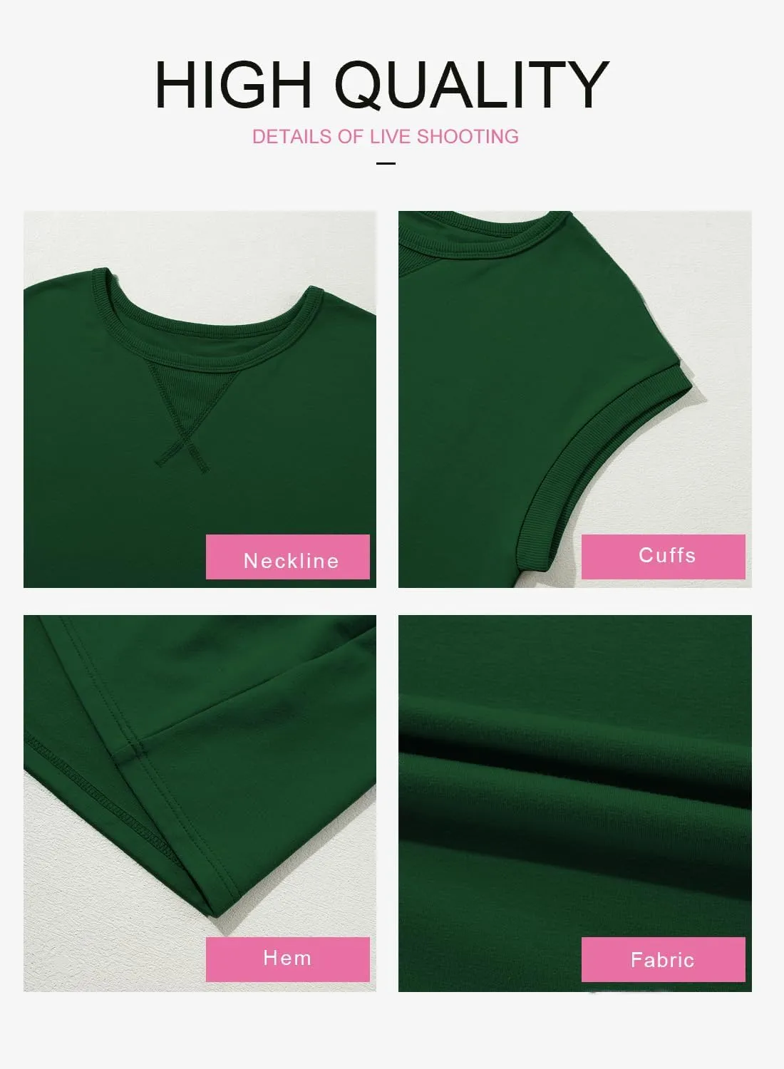BLENCOT Womens Summer Dresses Casual Cap Sleeve Spring Ruffle Mini Sporty Sweatshirt Trendy Tshirt Dress