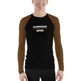 Brown SS Premium Standard ~ Men's BJJ Rash Guard