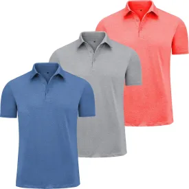 CE' CERDR Men's Golf Polo Shirts Short Sleeve Quick-Dry Moisture Wicking Athletic Performence Casual Golf T-Shirt