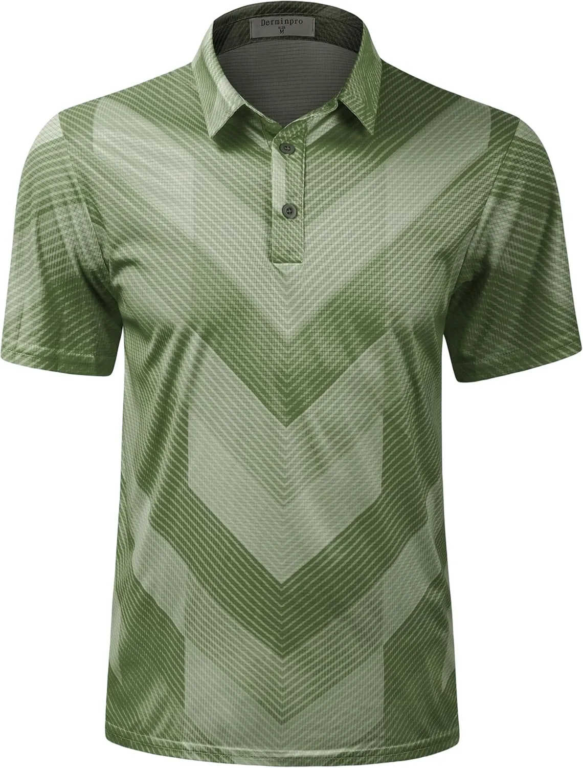 Derminpro Men's Fashion Collared Stretch Fit Casual Short Sleeve Quick Dry Golf Polo Shirts