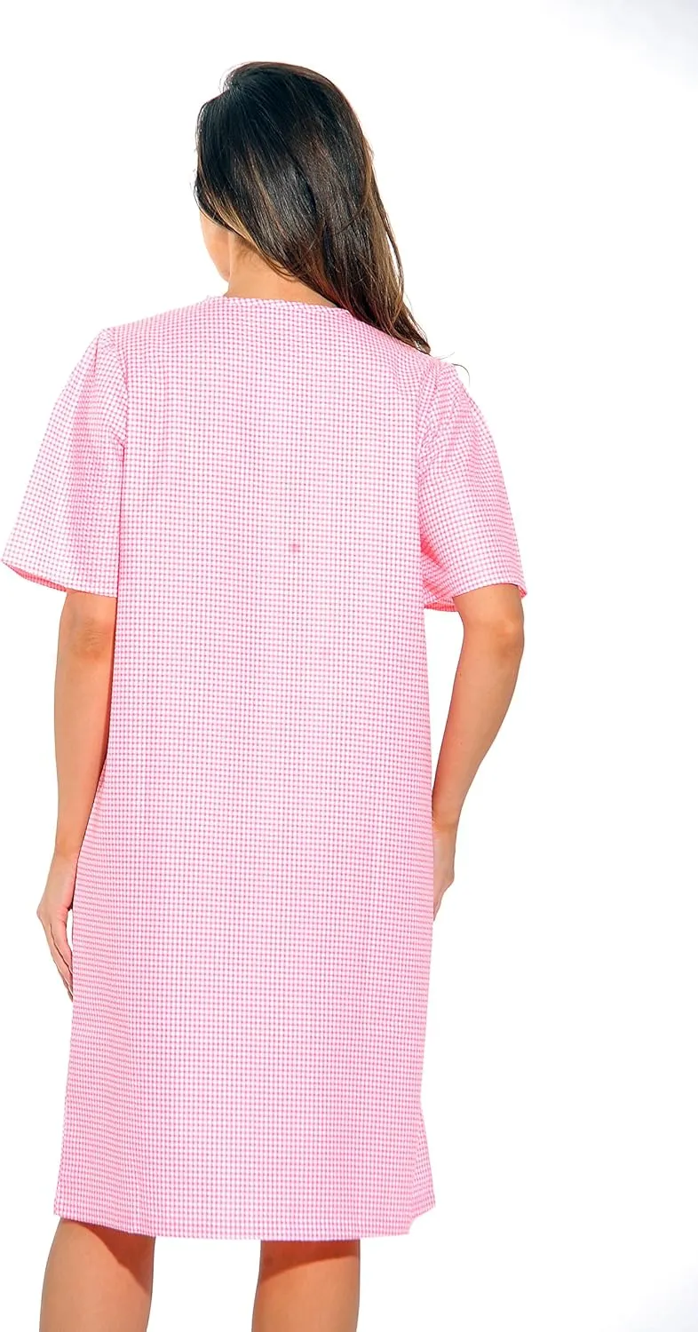 Dreamcrest Short Sleeve Duster Housecoat Women Sleepwear