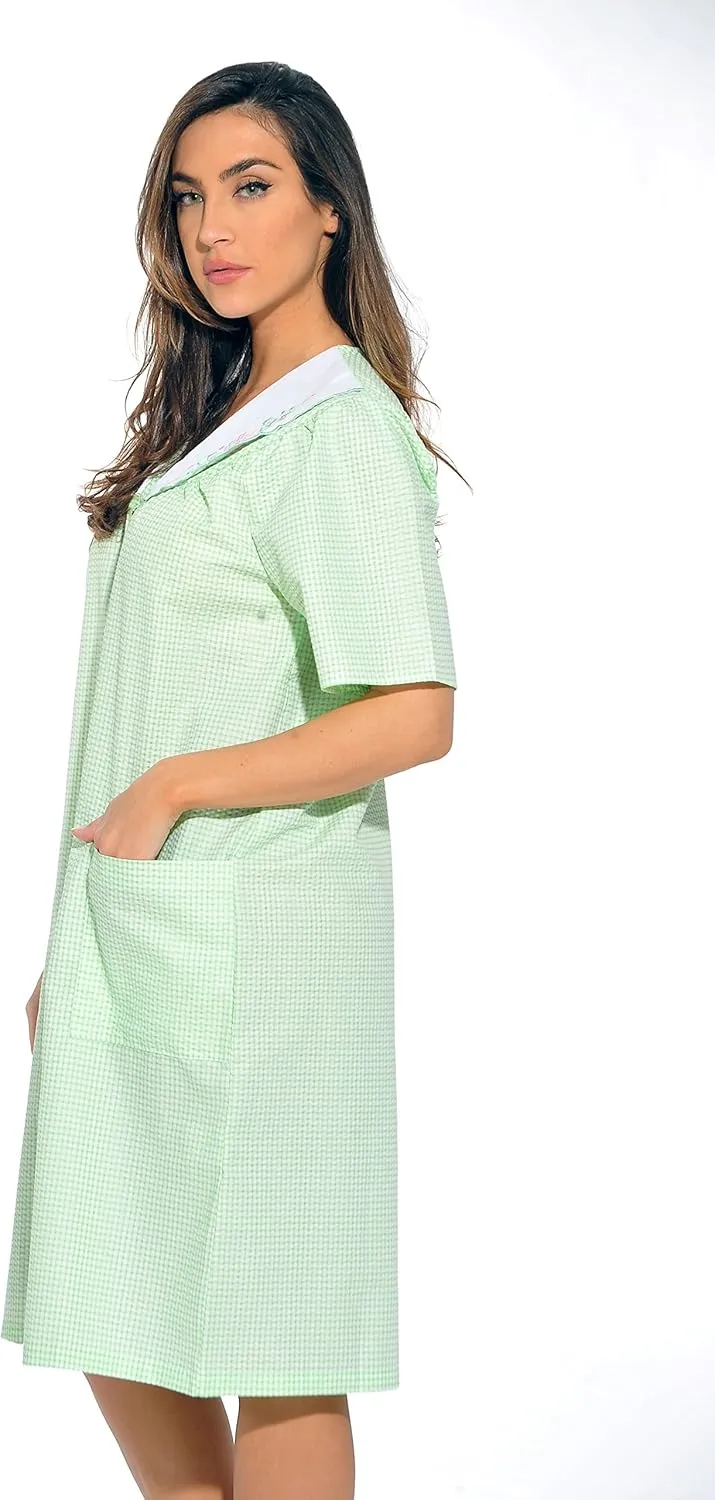 Dreamcrest Short Sleeve Duster Housecoat Women Sleepwear
