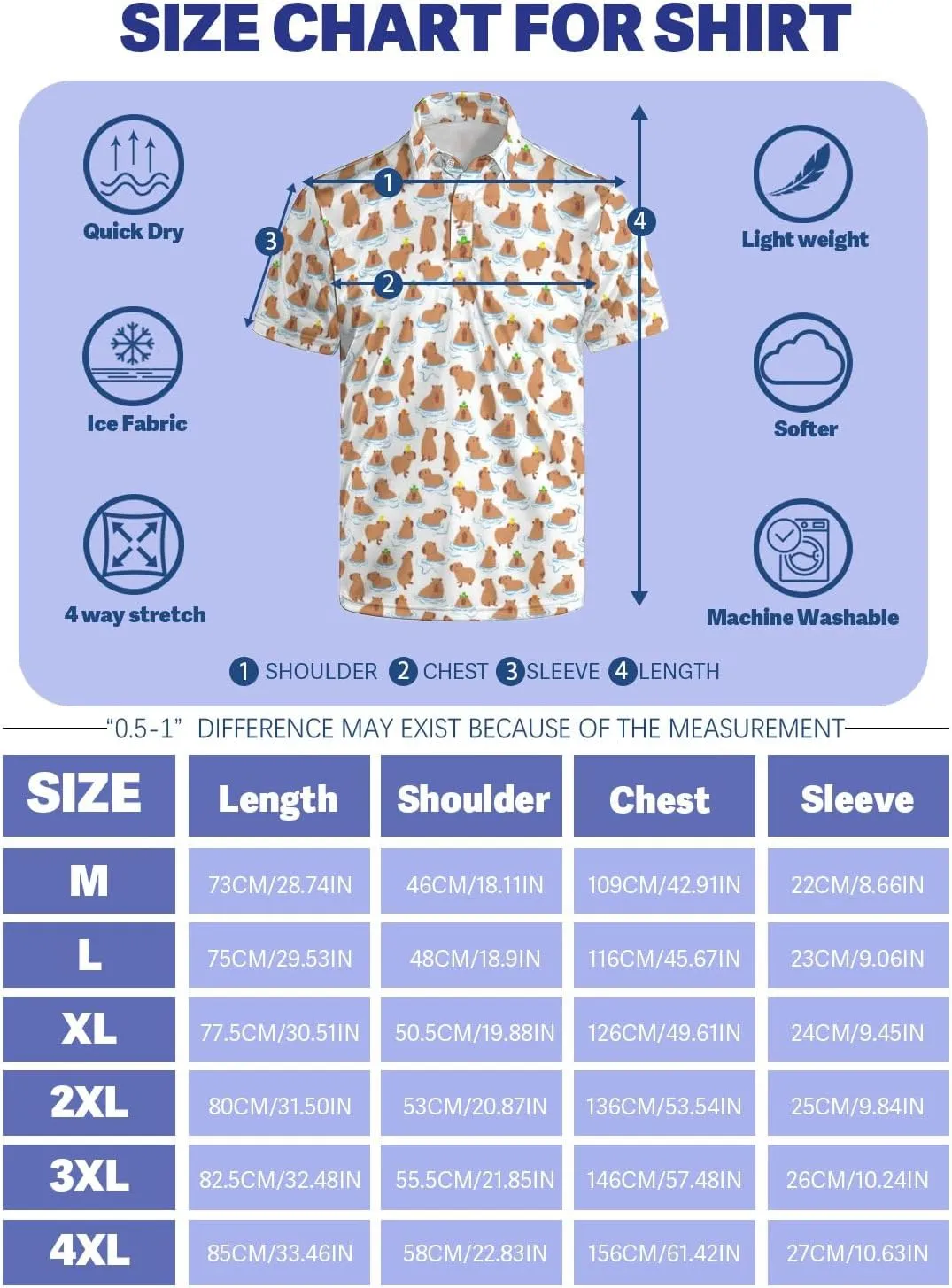Golf Shirts for Men Funny Golf Polo Shirts Short Sleeve Polo Shirts Moisture Wicking Performance Golf Outfits