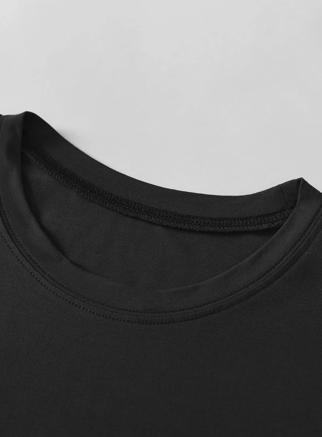 Latuza Men's Viscose Crew Neck Short Sleeves Pajama Sleep Shirt