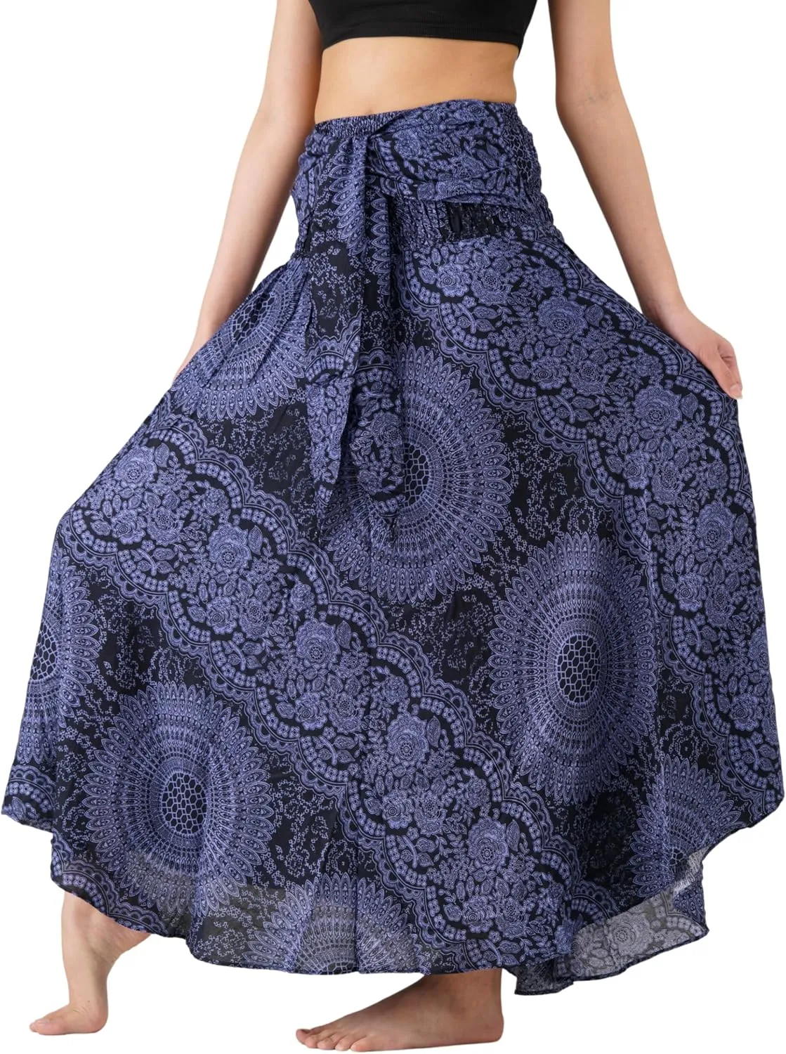 Long Skirts for Women Maxi Boho Skirt Floral Print