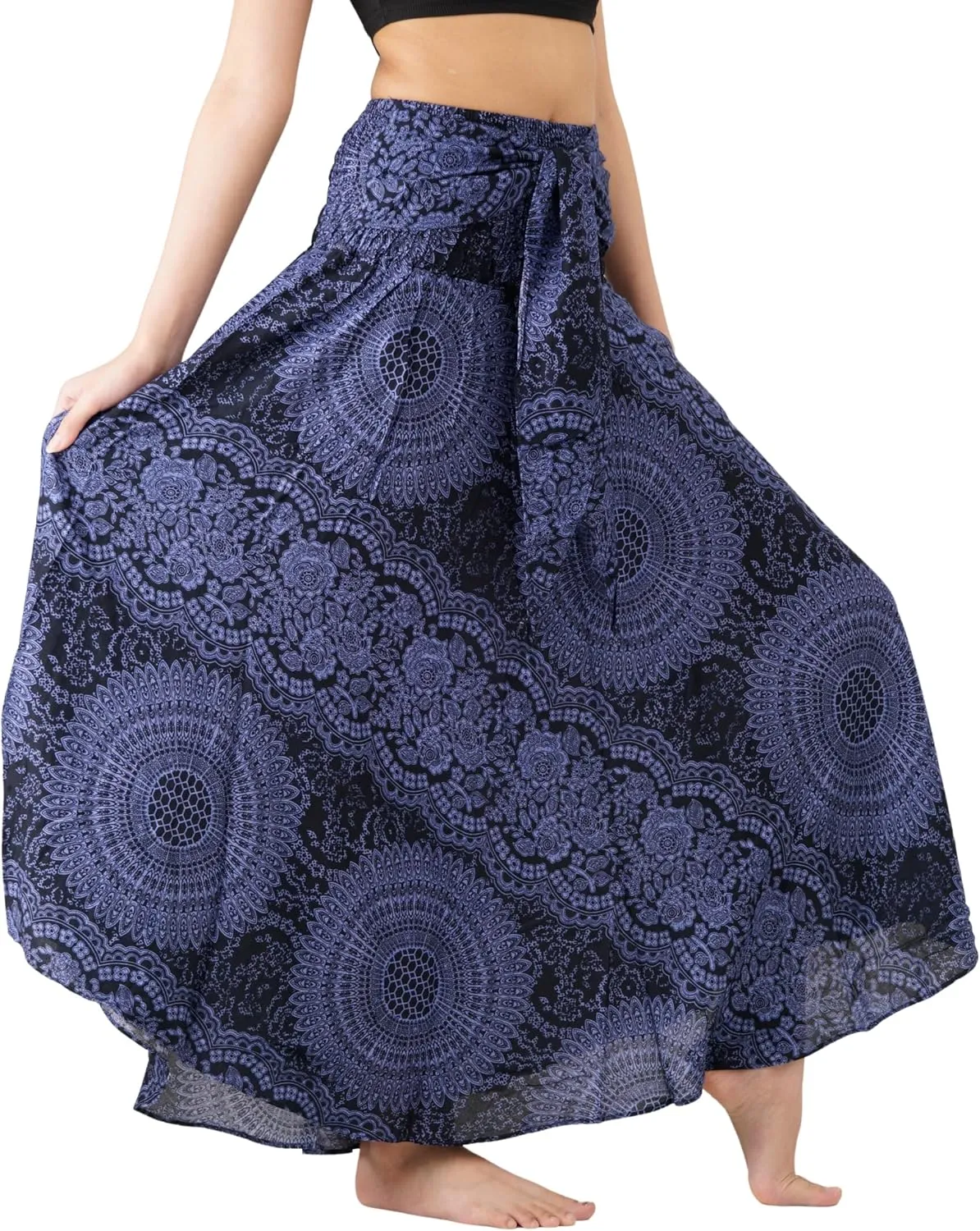 Long Skirts for Women Maxi Boho Skirt Floral Print