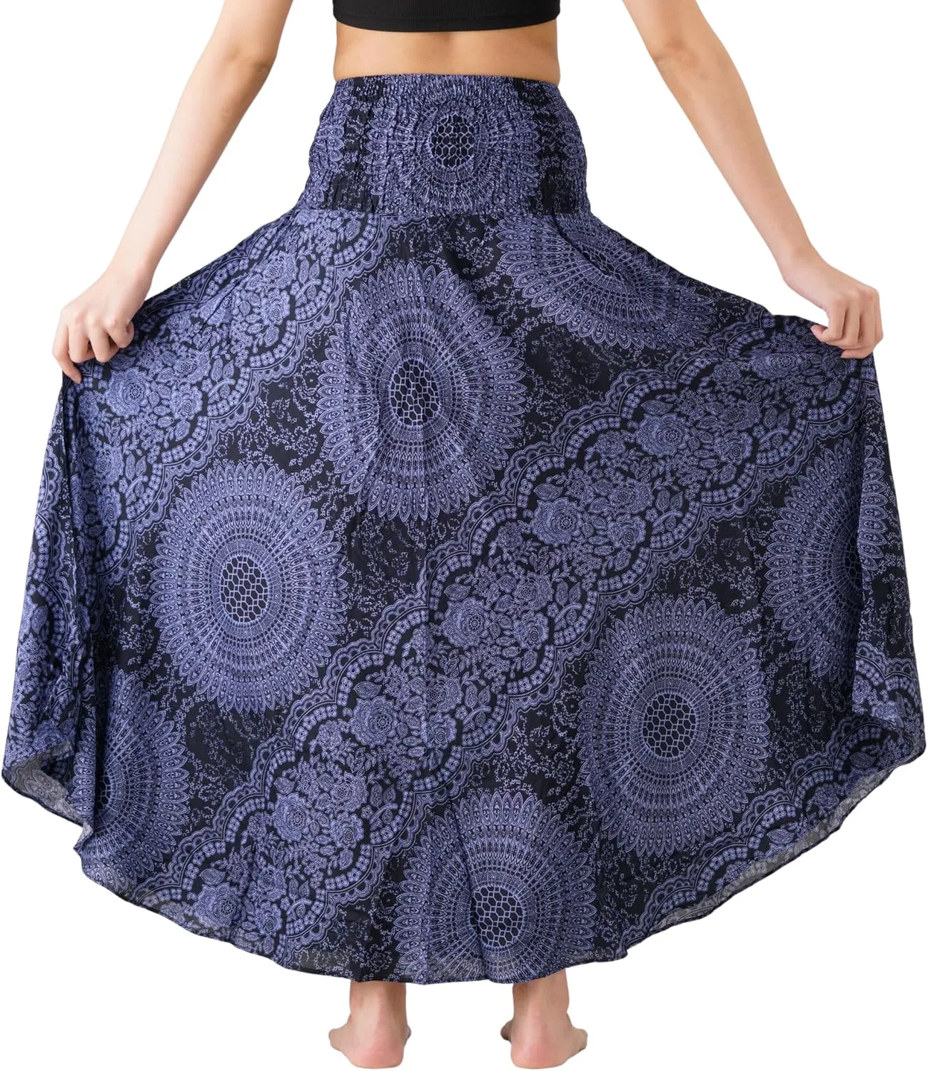 Long Skirts for Women Maxi Boho Skirt Floral Print