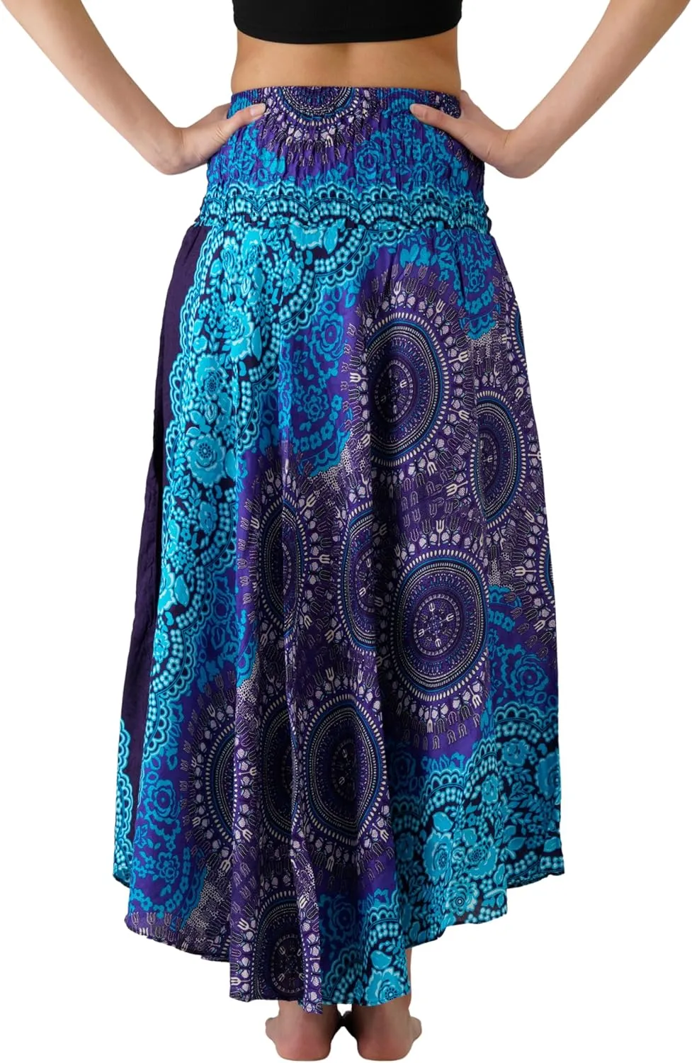 Long Skirts for Women Maxi Boho Skirt Floral Print