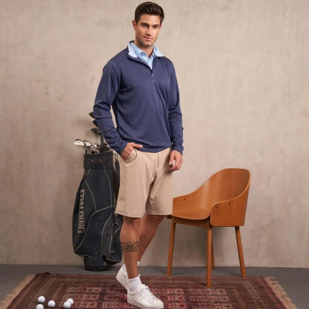 Long Sleeve Golf Shirt Men 1/4 Zip Pullover Mens Long Sleeve Sun Protection Shirts UPF 50 Lightweight Athletic Pullover