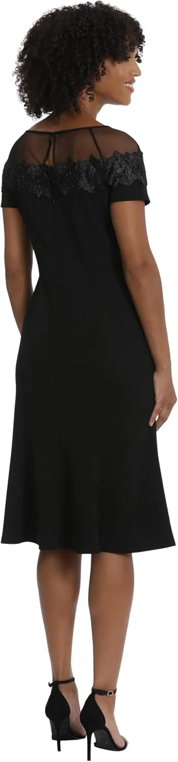 Maggy London Women's Illusion Dress Occasion Event Party Holiday Cocktail