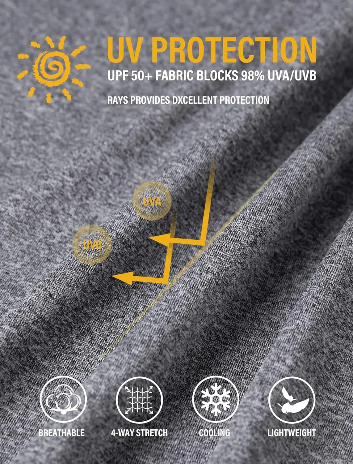 Men's UPF 50  Sun Protection Hoodie Fishing Shirts Long Sleeve Rash Guard SPF UV Shirt with Thumbhole