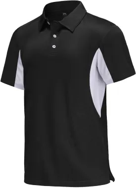 MOHEEN Men's Moisture-Wicking Golf Polo Shirts - Sun Protection Dry Fit M-7XL