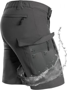 Moosehill Men's Hiking Cargo Shorts with 7 Pockets Quick Dry for Casual Work