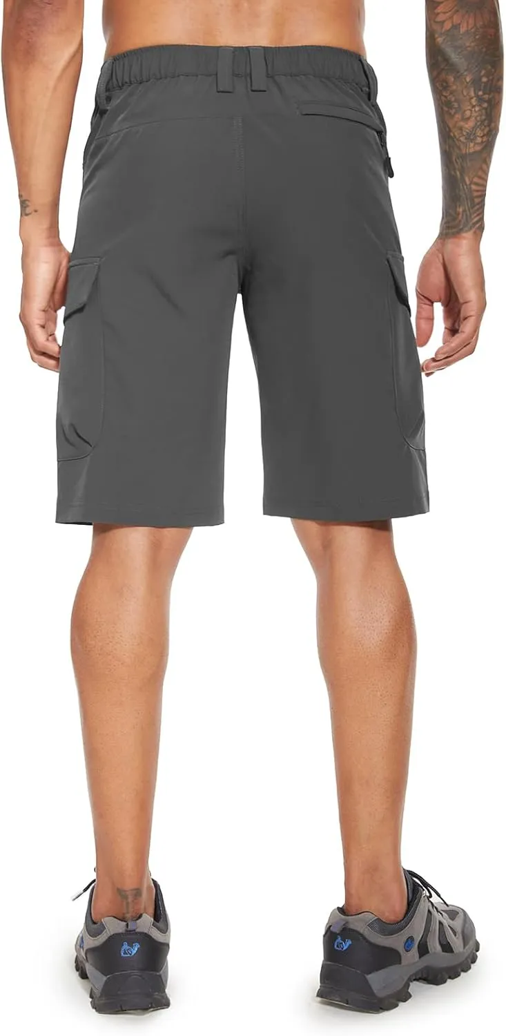 Moosehill Men's Hiking Cargo Shorts with 7 Pockets Quick Dry for Casual Work