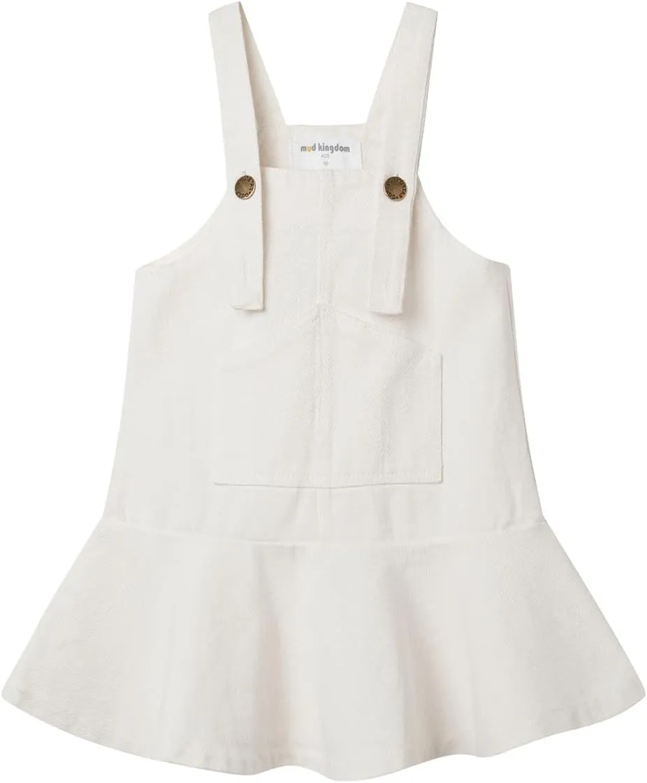 Mud Kingdom Little Girls Denim Overall Dress Bib Adjustable Strap Jumper