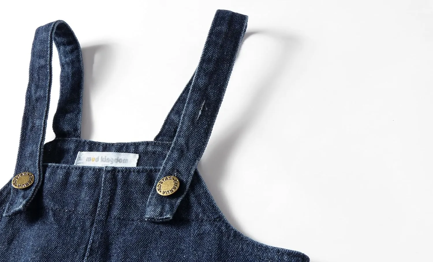 Mud Kingdom Little Girls Denim Overall Dress Bib Adjustable Strap Jumper