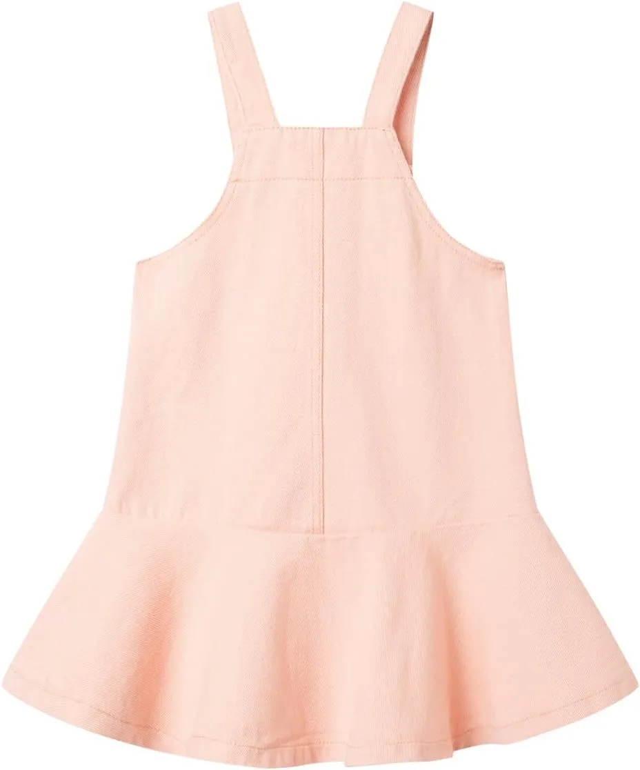 Mud Kingdom Little Girls Denim Overall Dress Bib Adjustable Strap Jumper