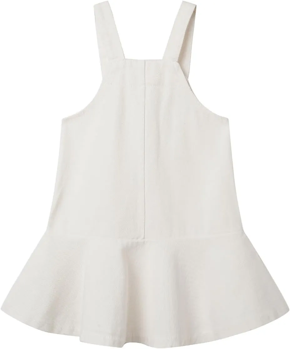 Mud Kingdom Little Girls Denim Overall Dress Bib Adjustable Strap Jumper