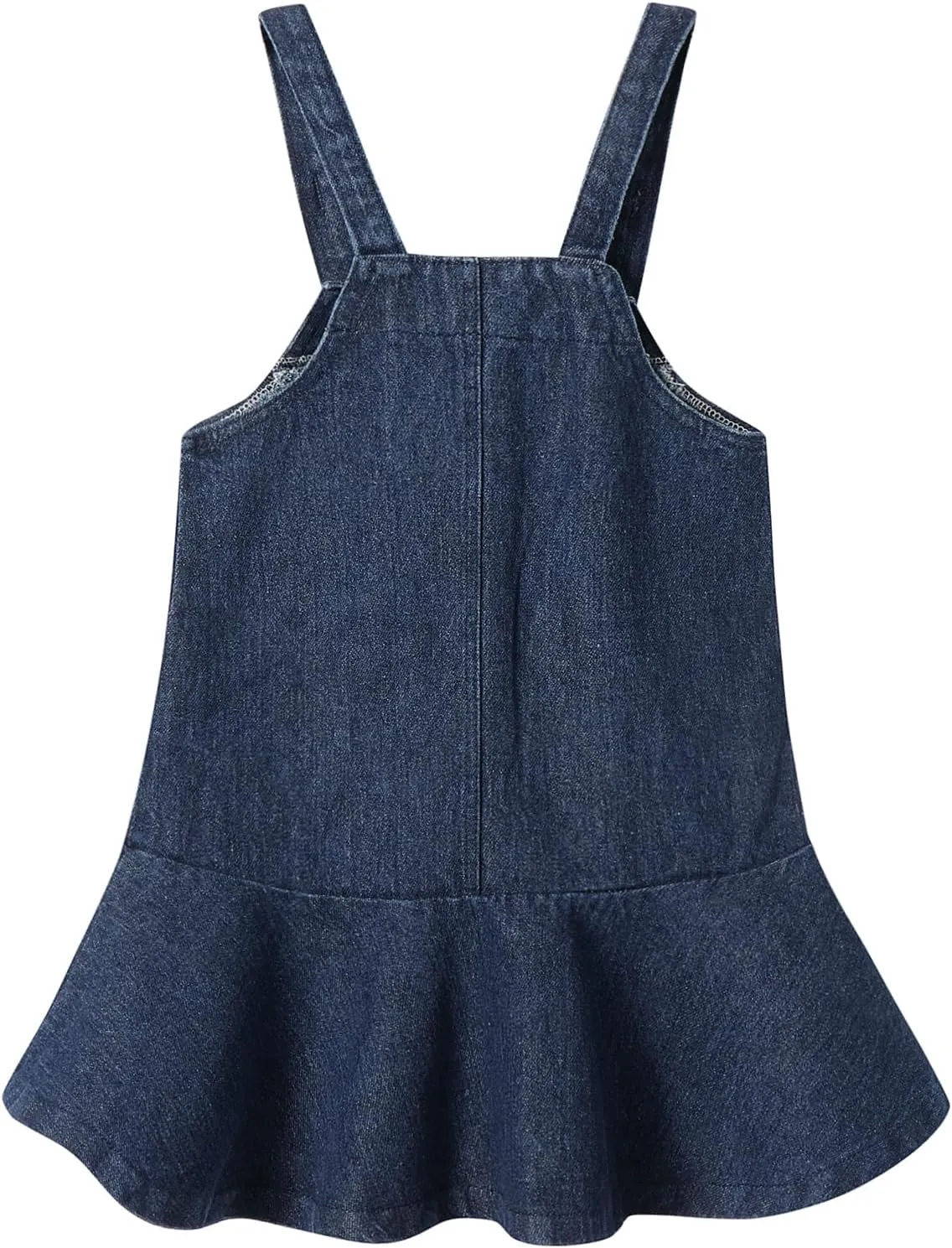 Mud Kingdom Little Girls Denim Overall Dress Bib Adjustable Strap Jumper