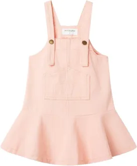 Mud Kingdom Little Girls Denim Overall Dress Bib Adjustable Strap Jumper