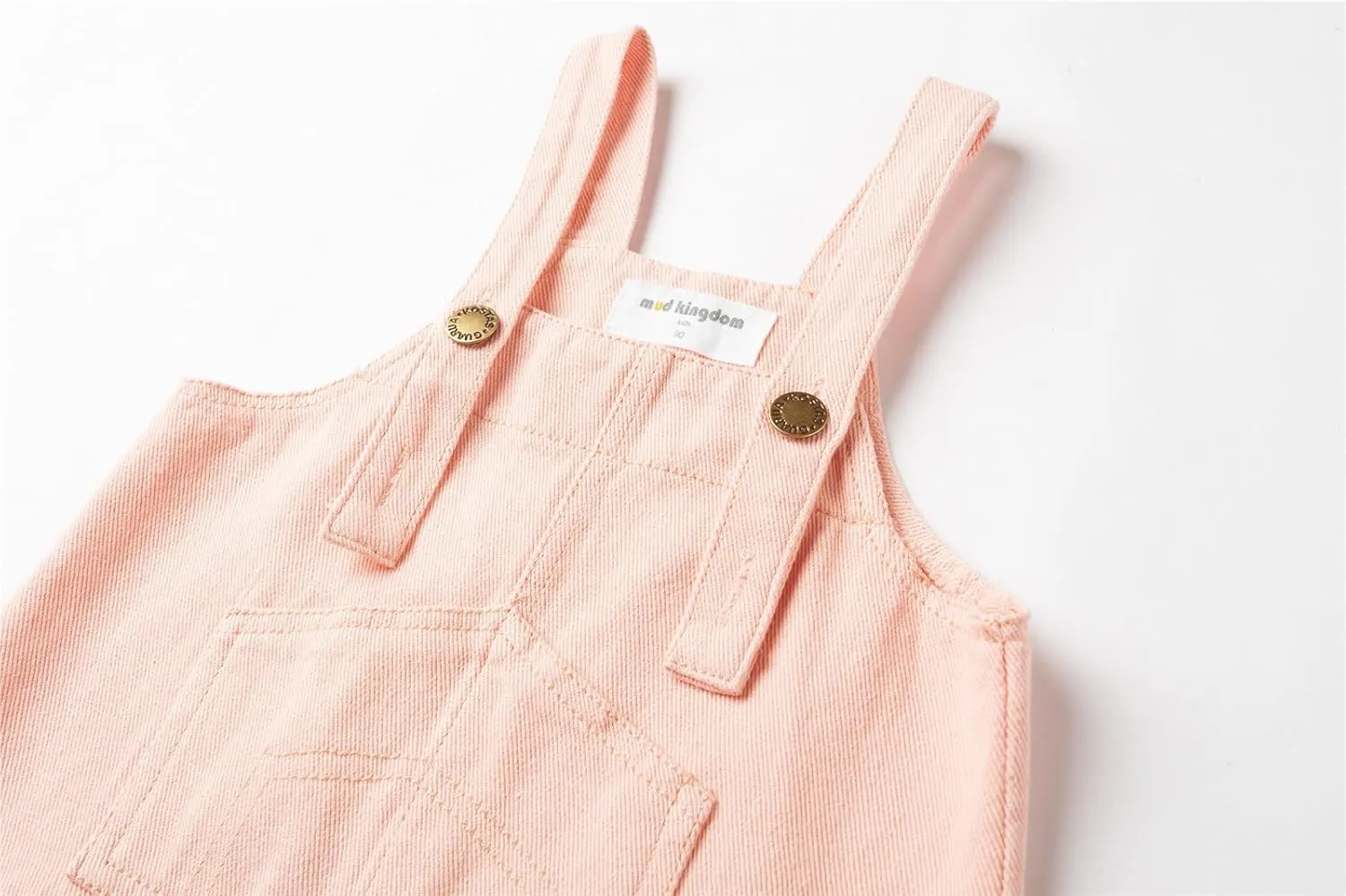 Mud Kingdom Little Girls Denim Overall Dress Bib Adjustable Strap Jumper