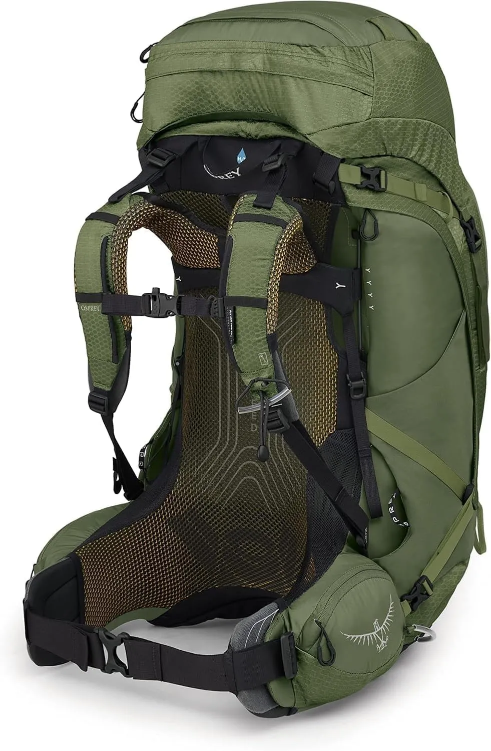 Osprey Atmos AG 65L Men's Backpacking Backpack, Mythical Green, L/XL
