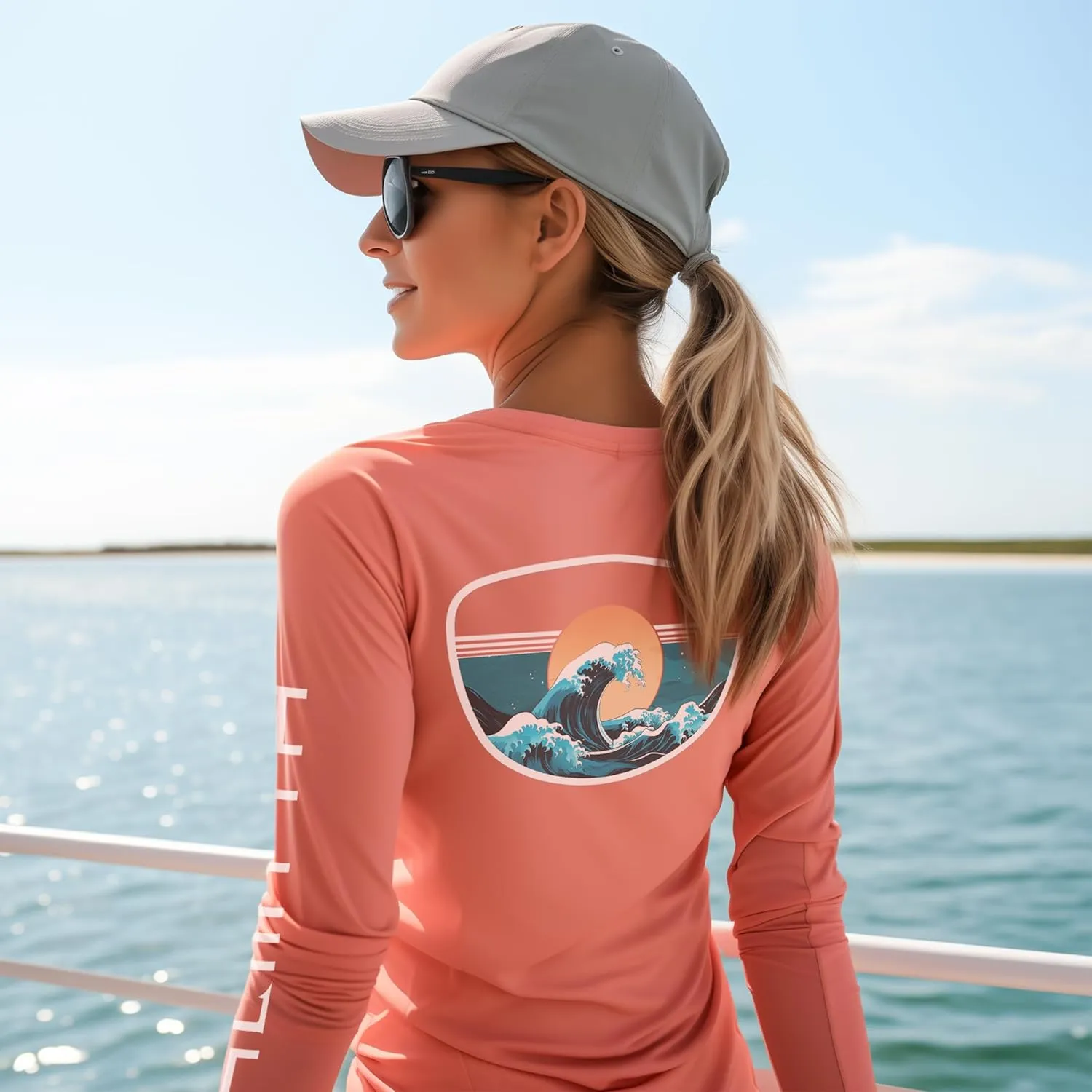Palmyth Fishing Shirts for Women UPF 50  Sun Protection Long Sleeve T-Shirt