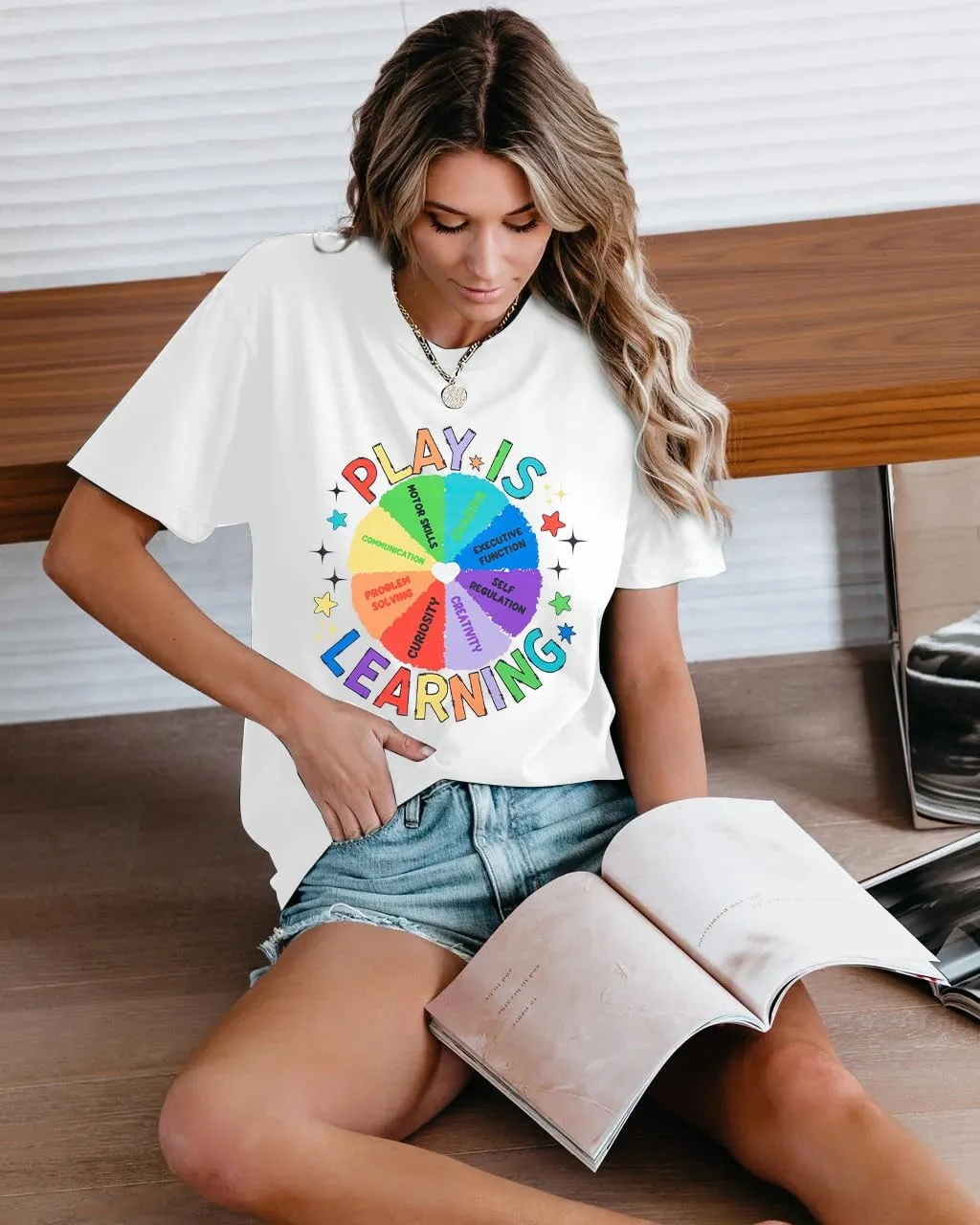 Play is Learning Tshirts Women Kindergarten Teacher Shirts Teacher Appreciation Tops