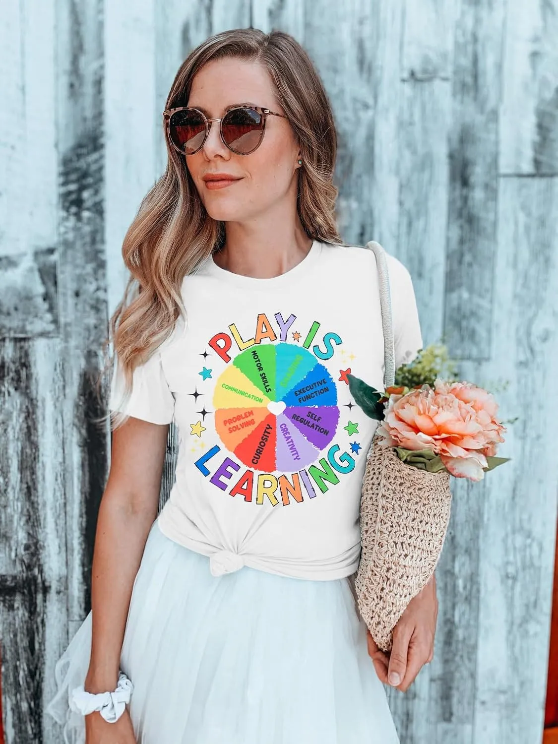 Play is Learning Tshirts Women Kindergarten Teacher Shirts Teacher Appreciation Tops