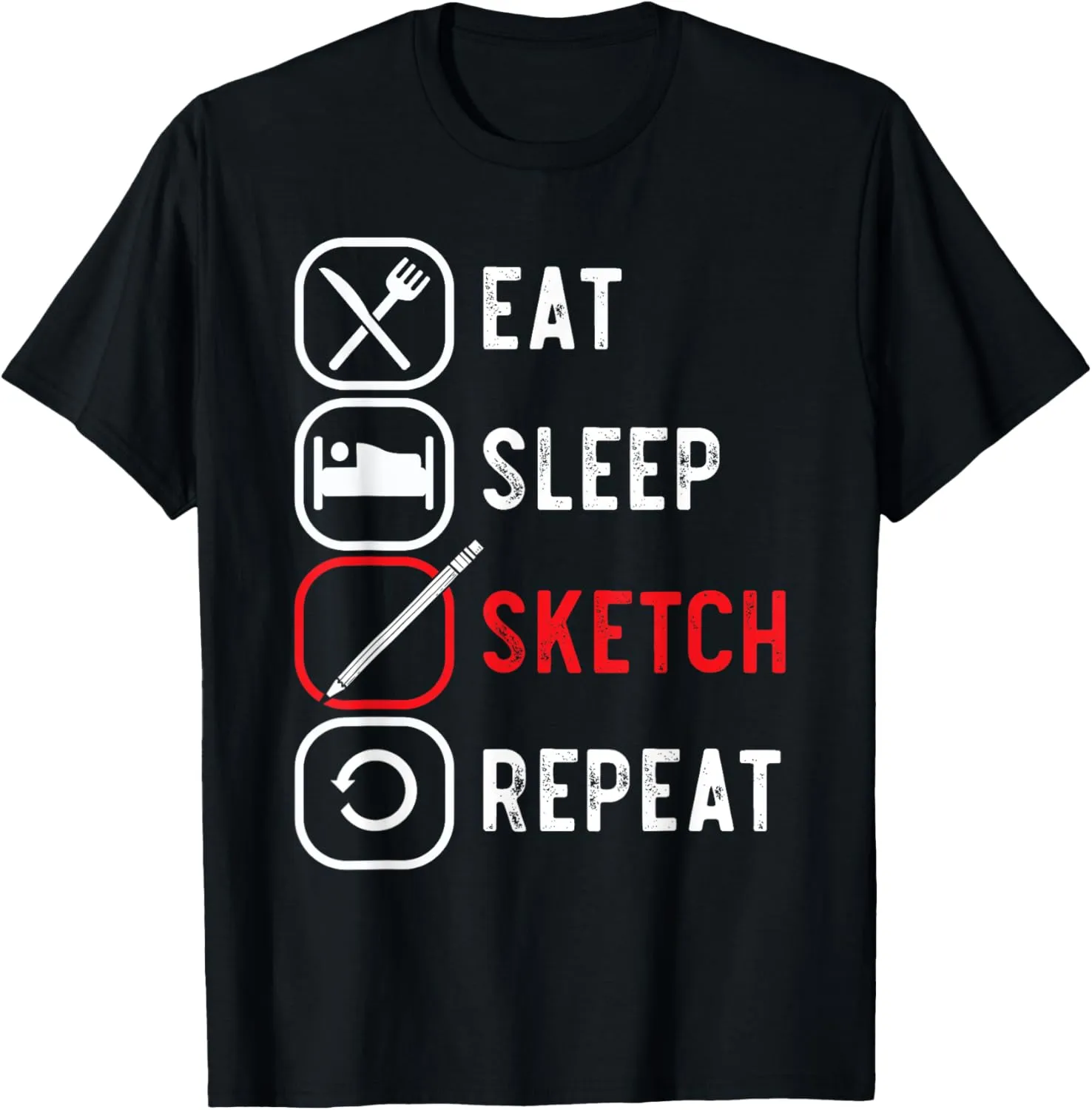 Sketching Drawing Doodling Pencil Draw Sketch Artist T-Shirt