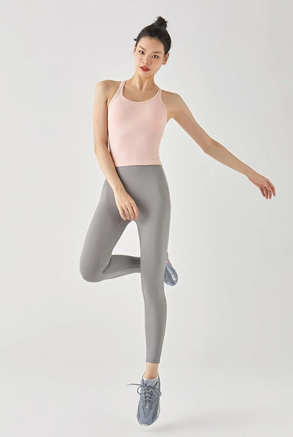 sphinx cat Ribbed Workout Short Racerback Tank Tops for Women with Built in Bra