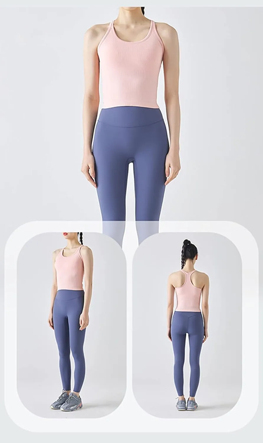 sphinx cat Ribbed Workout Short Racerback Tank Tops for Women with Built in Bra