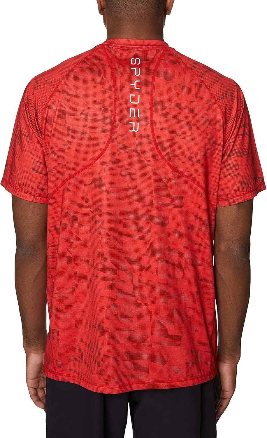Spyder Men's Short Sleeve Rashguard  UPF , Quick-Dry, Swim Shirt, Surfing, Hiking, Workout