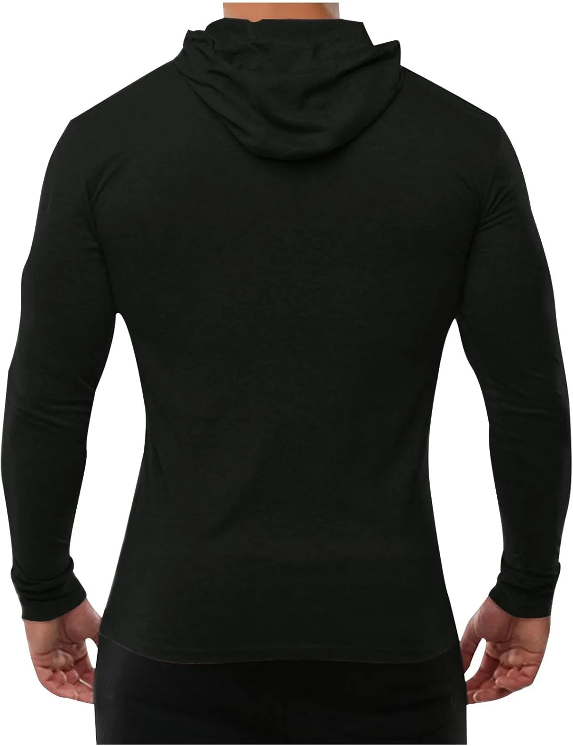 Sun Protection Hoodie Shirts Running Cotton Compression Shirts Long Sleeve Stretch Rash Guard for Beach Swimming