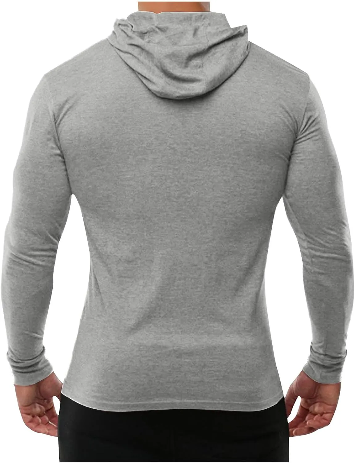 Sun Protection Hoodie Shirts Running Cotton Compression Shirts Long Sleeve Stretch Rash Guard for Beach Swimming