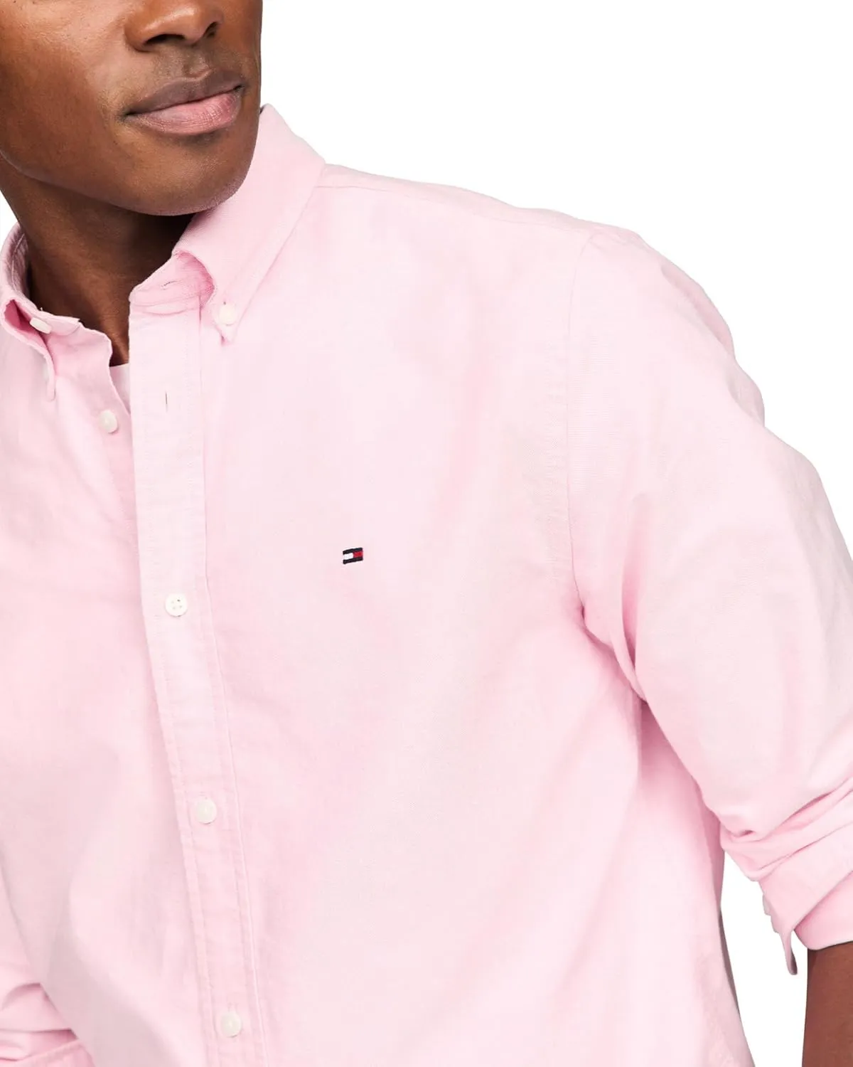 Tommy Hilfiger Long Sleeve Oxford Regular Fit, Men's Button Down Shirts, Also Available in Big and Tall