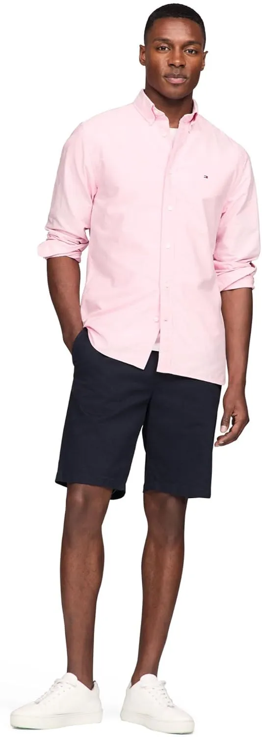 Tommy Hilfiger Long Sleeve Oxford Regular Fit, Men's Button Down Shirts, Also Available in Big and Tall