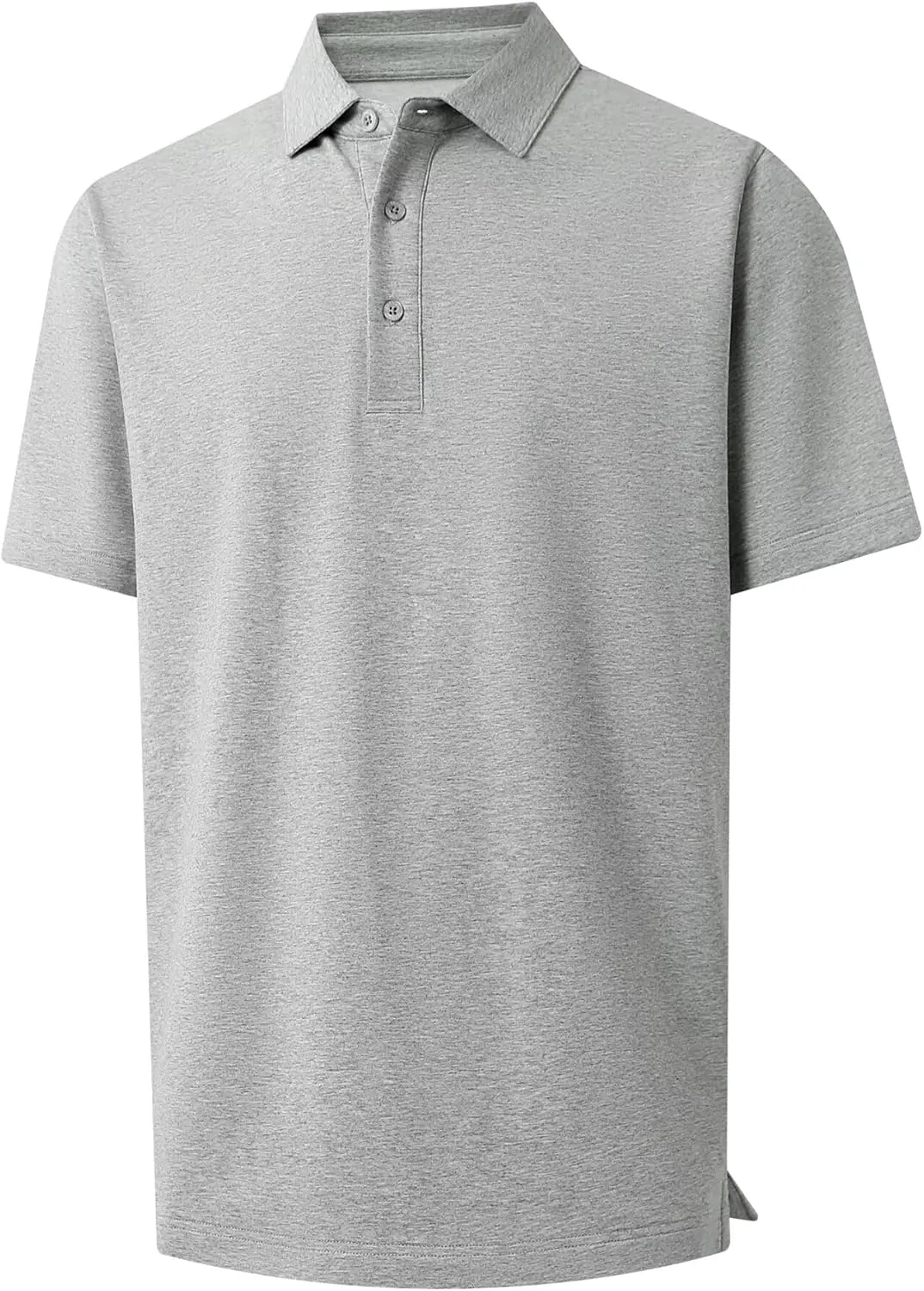 VEBOON Polo Shirts for Men Cotton Blend Moisture-Wicking Lightweight Performance Collared Mens Polo Shirts Shorts Sleeve