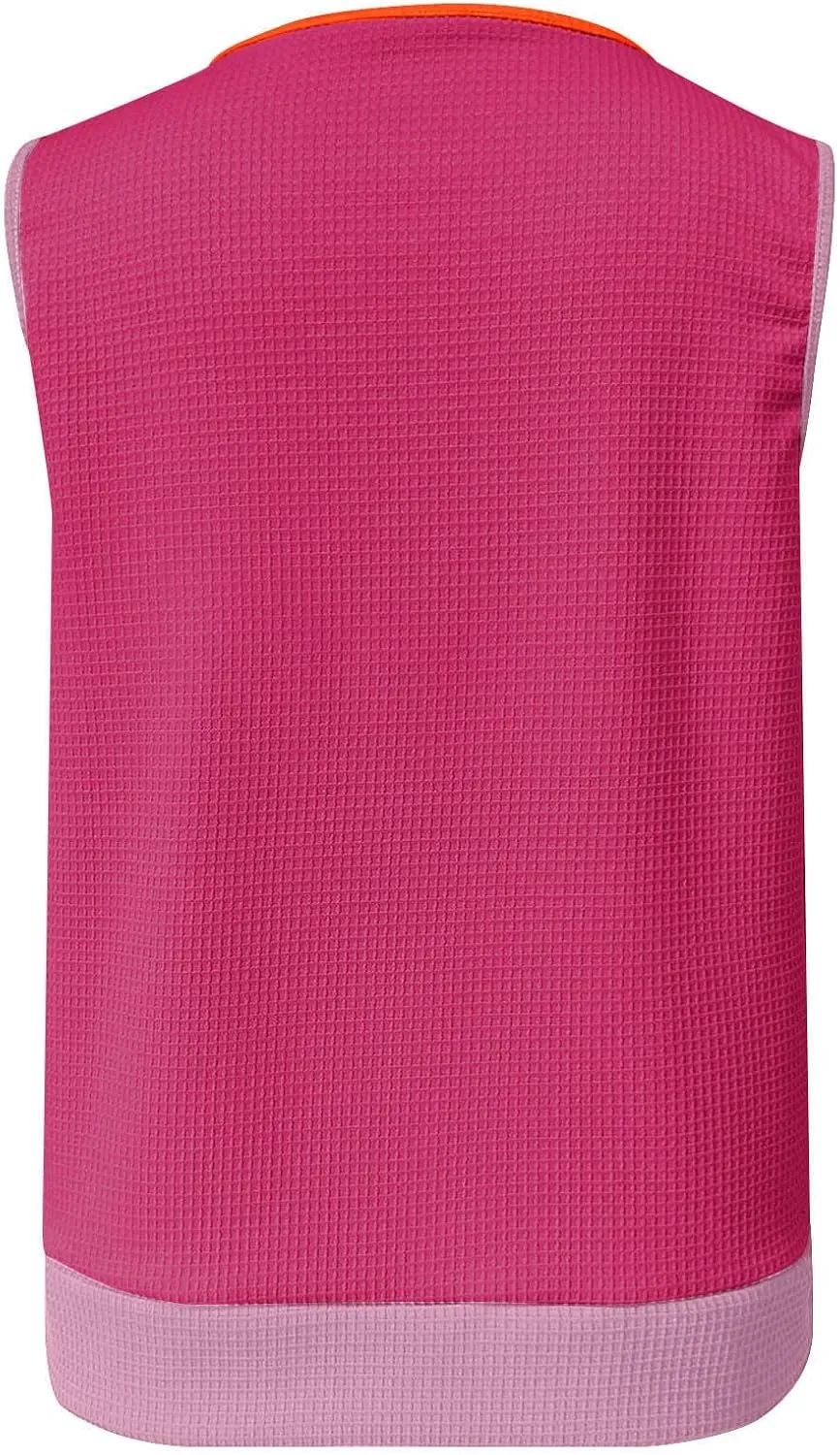 Waffle Knit Tank Top for Women Summer Trendy Oversized Scoop Neck Sleeveless Shirts Color Block Tops with Pocket