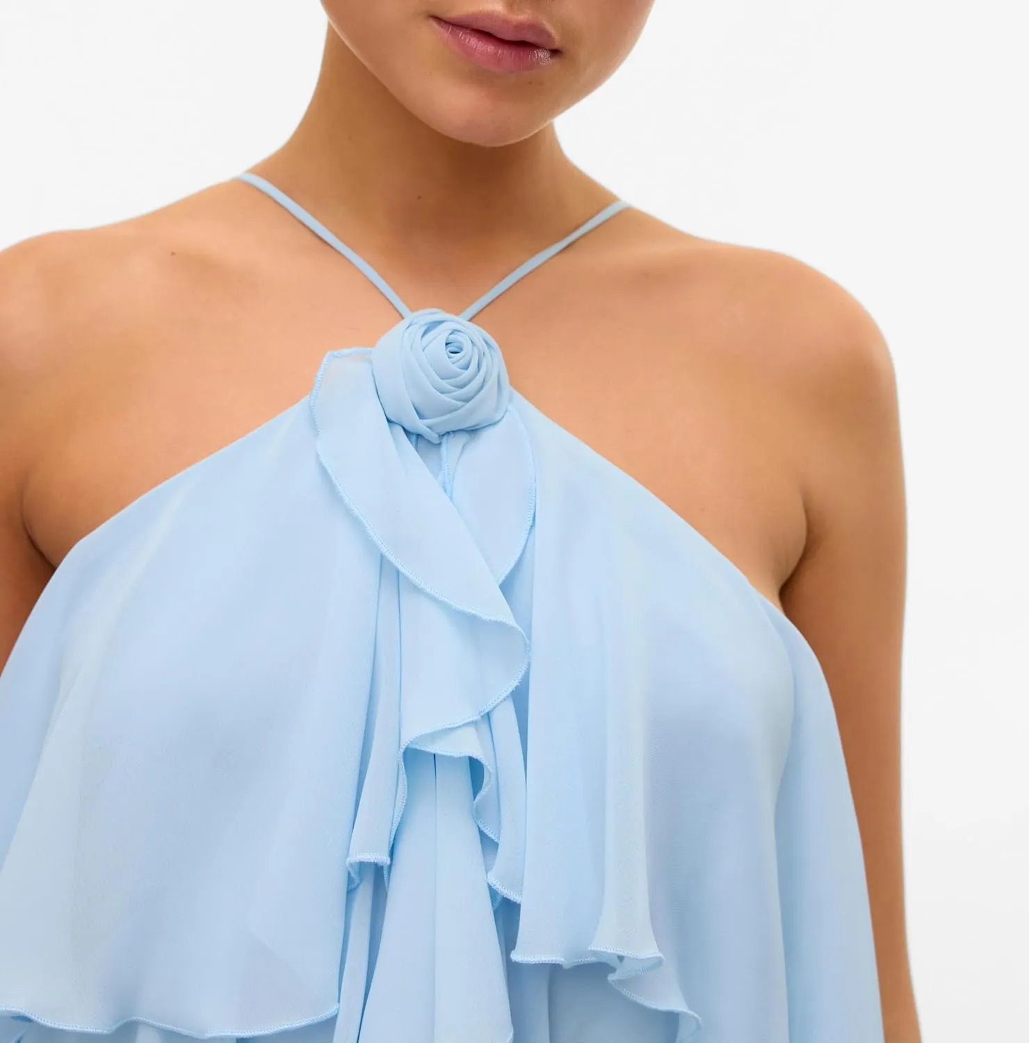 Women Y2k Backless Long Dress Halter Tie Neck Maxi Dress Flowy Beach Sundress Summer Streetwear