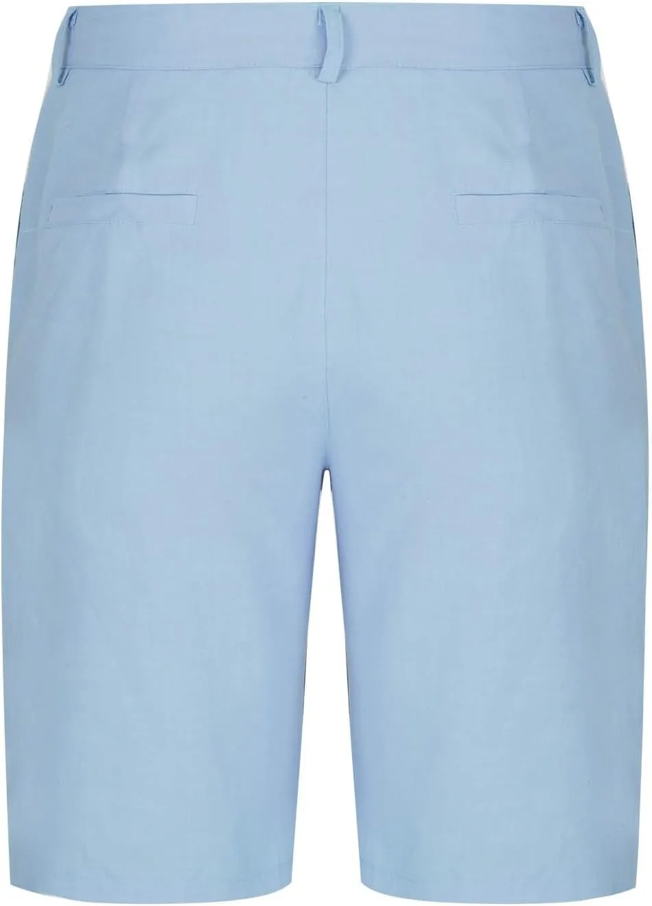 Xiaojmake Mens Linen Short Solid Summer Flat Front Casual Bermuda Shorts Button High Waisted Pleated Dress Short with Pockets