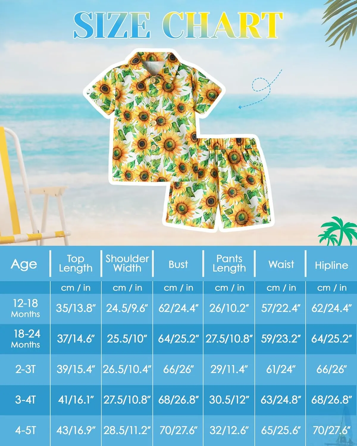 ZOEREA Toddler Baby Boy Clothes Hawaiian Outfit Shorts Sets Printed Button Down Shirt and Shorts Summer Beach Clothes 1-5T